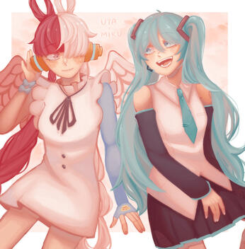 uta + miku !!